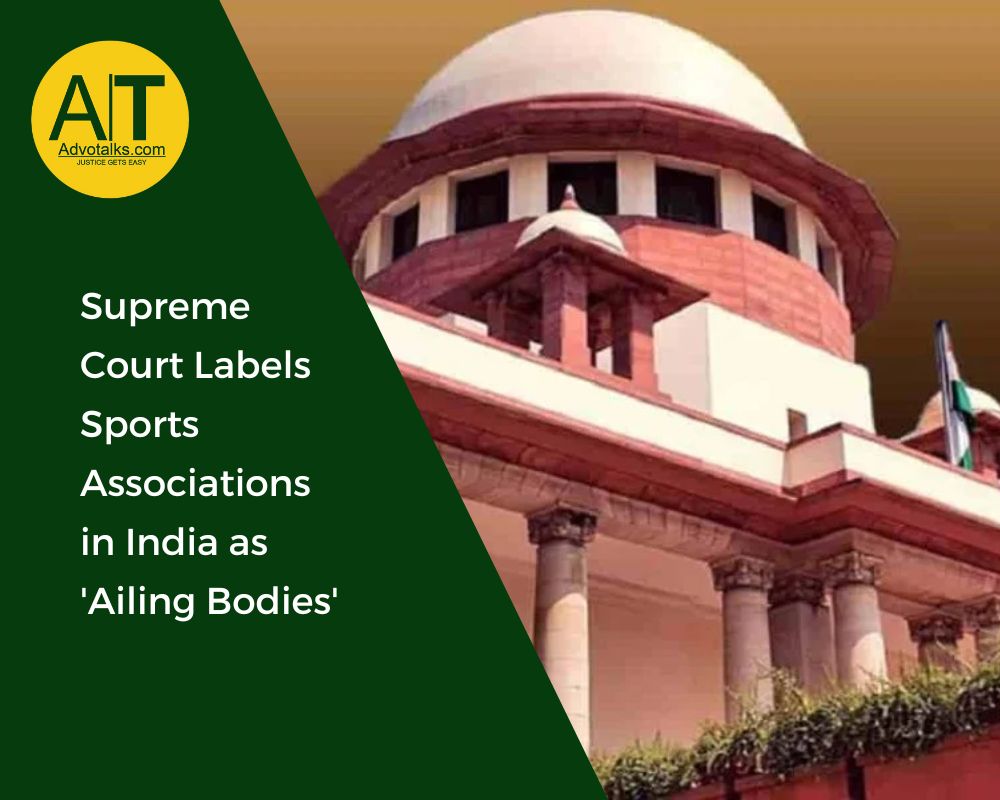 Supreme Court Labels Sports Associations In India As ‘Ailing Bodies’